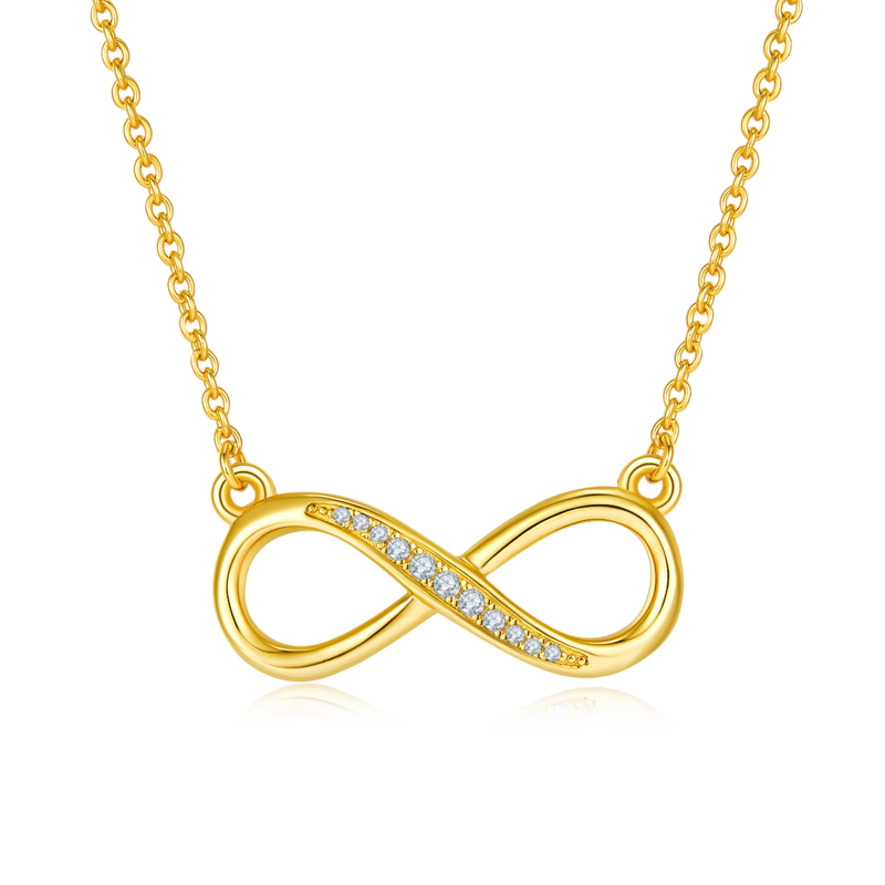 简爱无限的爱PendantS925银Moissanite厘石D级0.1ct